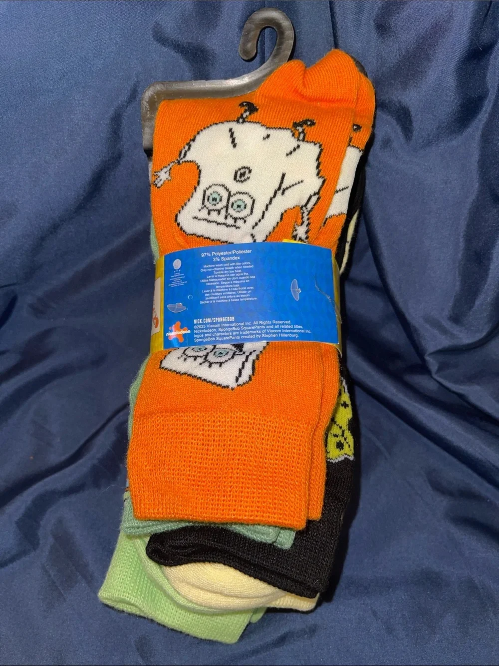 SpongeBob SquarePants Men’s Casual Socks – 6-Pack Halloween Theme